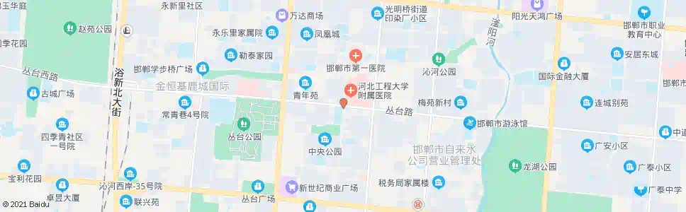 邯郸曙光街丛台路口_公交站地图_邯郸公交_妙搜公交查询2024