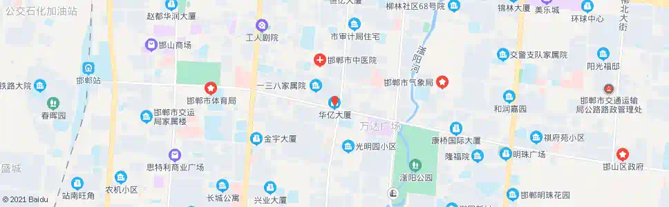 邯郸华亿大厦_公交站地图_邯郸公交_妙搜公交查询2024