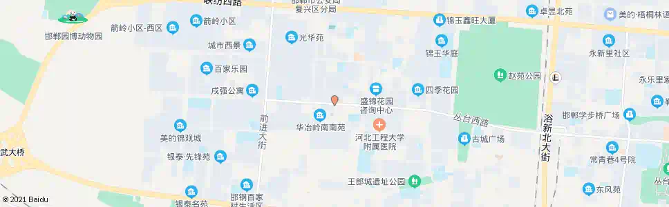 邯郸华冶一建_公交站地图_邯郸公交_妙搜公交查询2024