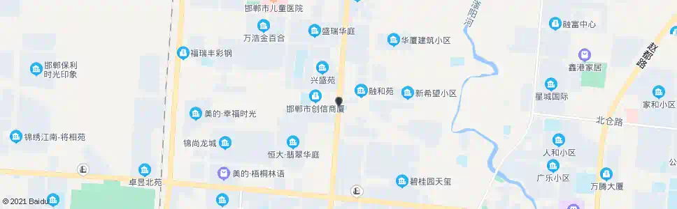 邯郸中华大街北仓路口_公交站地图_邯郸公交_妙搜公交查询2024