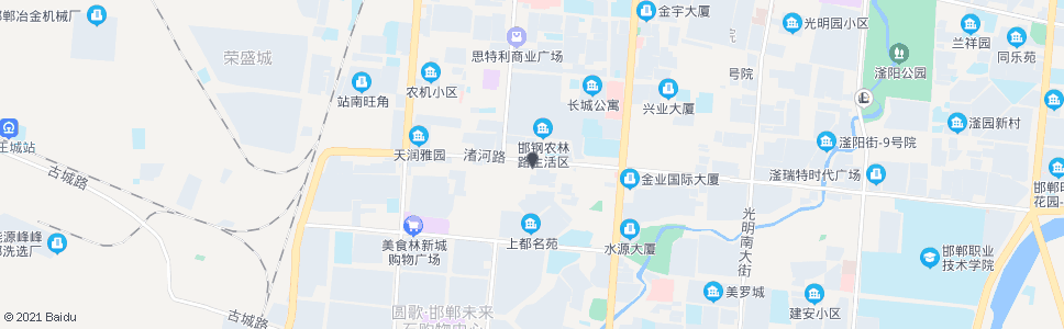 邯郸渚河路小学_公交站地图_邯郸公交_妙搜公交查询2024