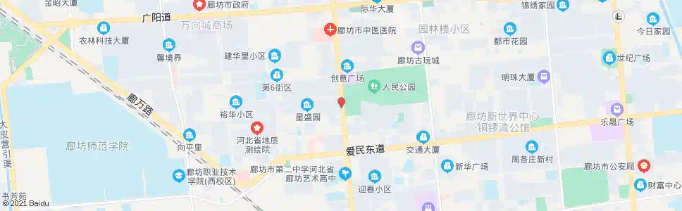 廊坊公园西门_公交站地图_廊坊公交_妙搜公交查询2024