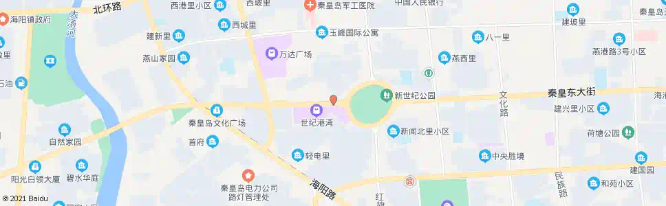 秦皇岛世纪港湾购物广场(迎秋西里)_公交站地图_秦皇岛公交_妙搜公交查询2024