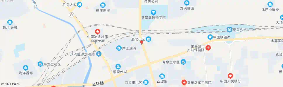 秦皇岛燕北小区_公交站地图_秦皇岛公交_妙搜公交查询2024