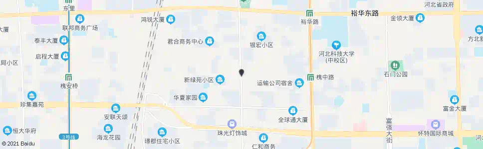 石家庄平安槐中路口_公交站地图_石家庄公交_妙搜公交查询2024