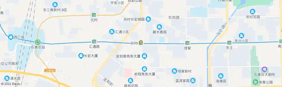 石家庄孙村_公交站地图_石家庄公交_妙搜公交查询2024