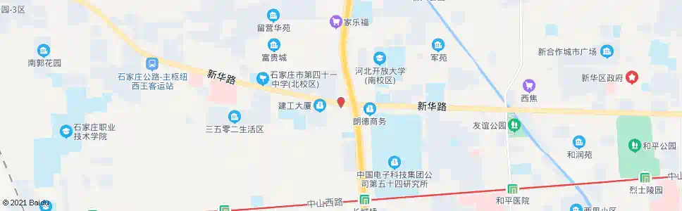 石家庄西二环新华路口_公交站地图_石家庄公交_妙搜公交查询2024