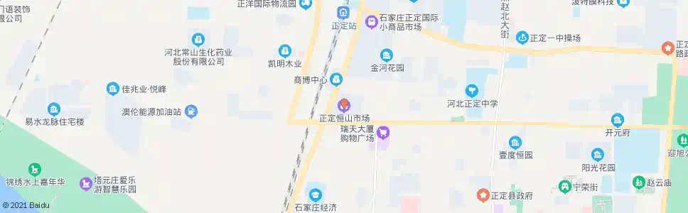 石家庄恒山北市场_公交站地图_石家庄公交_妙搜公交查询2024