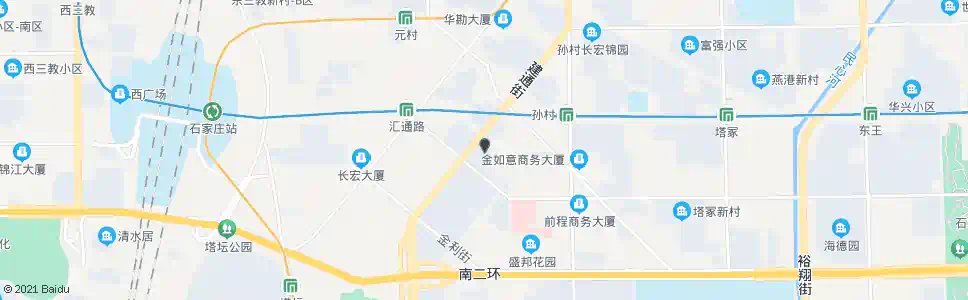 石家庄现代城_公交站地图_石家庄公交_妙搜公交查询2024