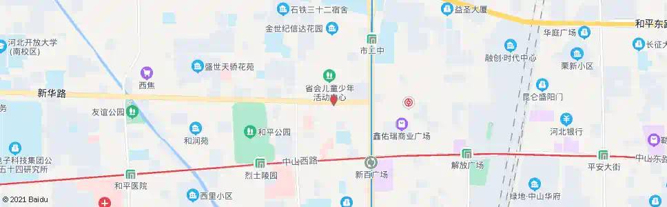 石家庄儿童活动中心(水务局)_公交站地图_石家庄公交_妙搜公交查询2024