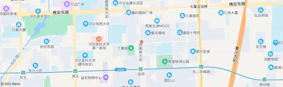 石家庄丁香园_公交站地图_石家庄公交_妙搜公交查询2024