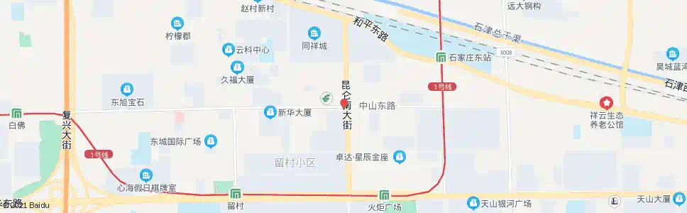 石家庄开发区管委会北院_公交站地图_石家庄公交_妙搜公交查询2024