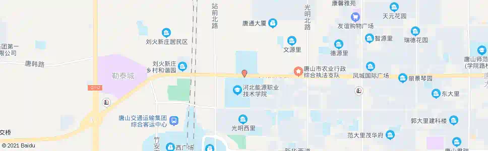 唐山河北能源学院_公交站地图_唐山公交_妙搜公交查询2024