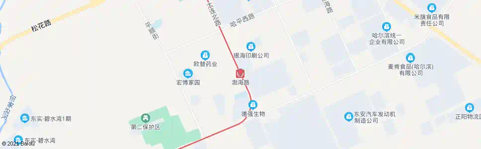 哈尔滨渤海路_公交站地图_哈尔滨公交_妙搜公交查询2024