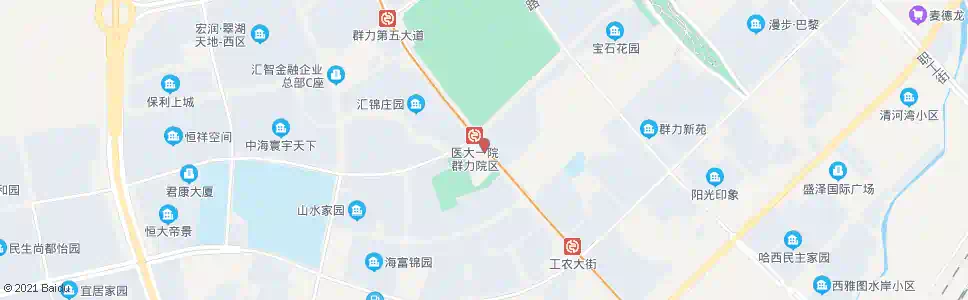 哈尔滨丽江路群力第六大道口_公交站地图_哈尔滨公交_妙搜公交查询2024