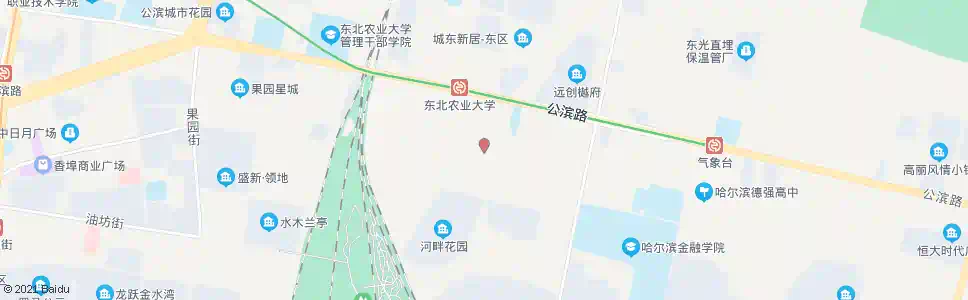 哈尔滨木材东街(公滨路道口)_公交站地图_哈尔滨公交_妙搜公交查询2024