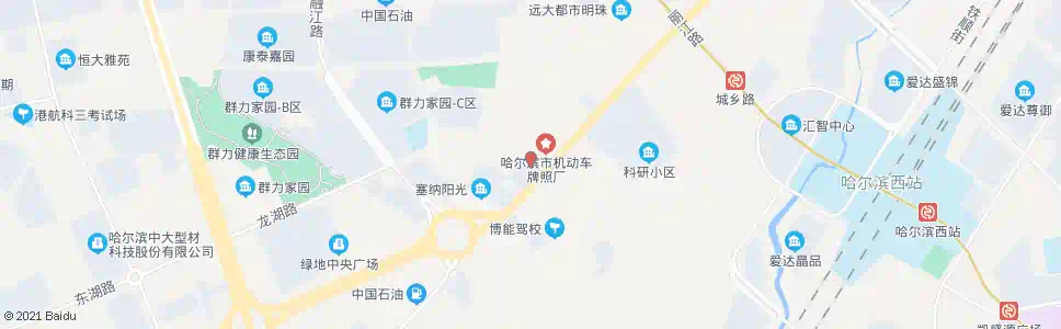 哈尔滨穆斯林小区_公交站地图_哈尔滨公交_妙搜公交查询2024