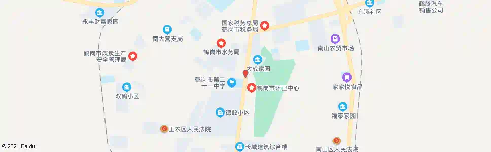 鹤岗二十一中_公交站地图_鹤岗公交_妙搜公交查询2024