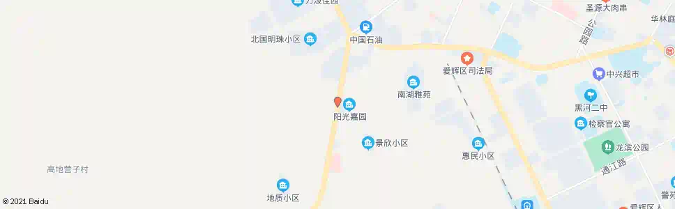 黑河阳光嘉园_公交站地图_黑河公交_妙搜公交查询2024