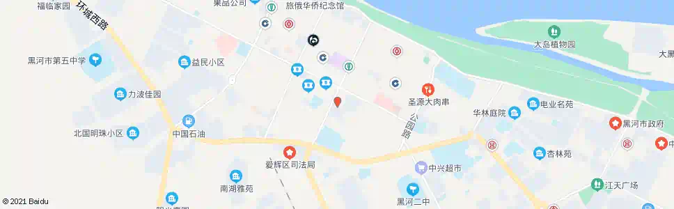 黑河三特超市_公交站地图_黑河公交_妙搜公交查询2024