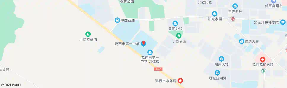 鸡西市一中_公交站地图_鸡西公交_妙搜公交查询2024