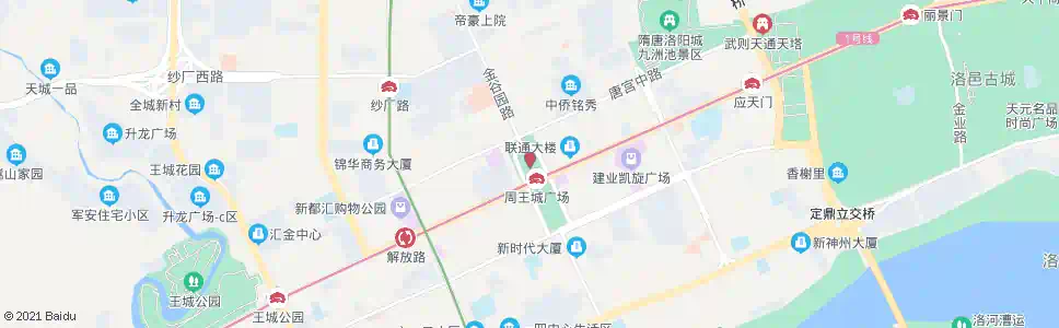 洛阳王城广场_公交站地图_洛阳公交_妙搜公交查询2024