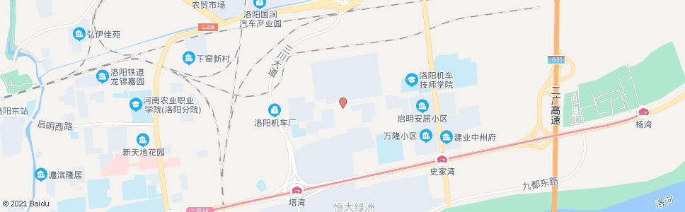洛阳机车工厂_公交站地图_洛阳公交_妙搜公交查询2024