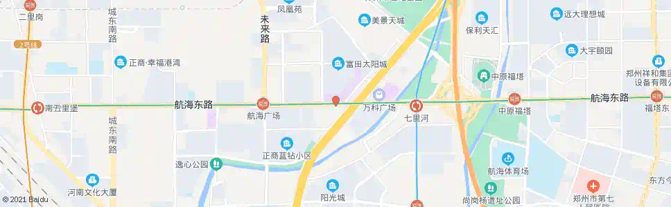 郑州中州大道航海路站_公交站地图_郑州公交_妙搜公交查询2024