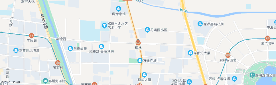 郑州花园路三全路站_公交站地图_郑州公交_妙搜公交查询2024