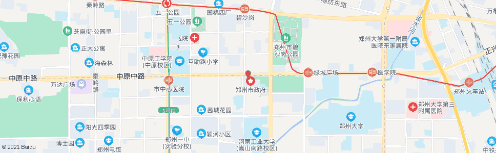 郑州公园北门_公交站地图_郑州公交_妙搜公交查询2024