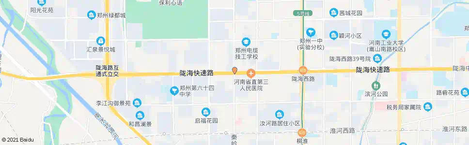 郑州陇海路秦岭路_公交站地图_郑州公交_妙搜公交查询2024