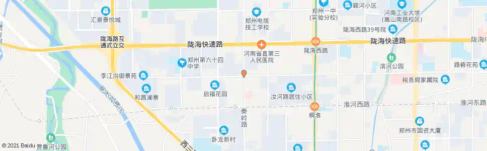 郑州秦岭路汝河路站_公交站地图_郑州公交_妙搜公交查询2024