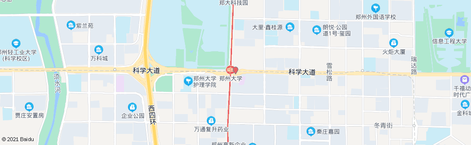 郑州长椿路科学大道_公交站地图_郑州公交_妙搜公交查询2024