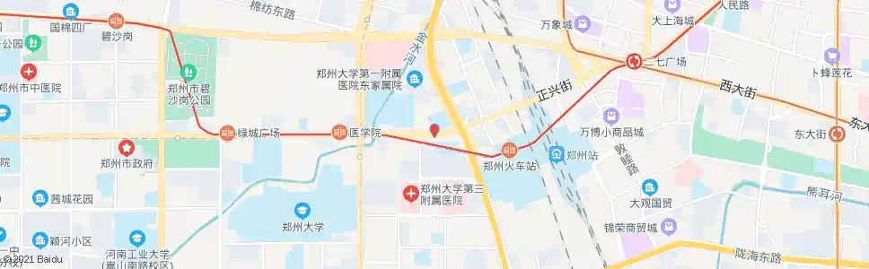 郑州中原路京广路_公交站地图_郑州公交_妙搜公交查询2024