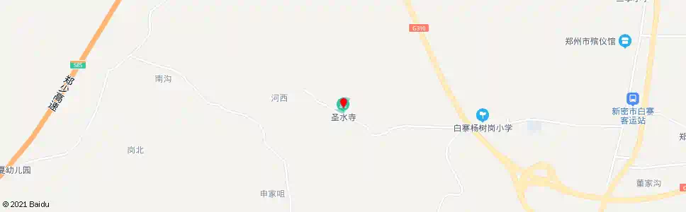 郑州圣水寺_公交站地图_郑州公交_妙搜公交查询2024