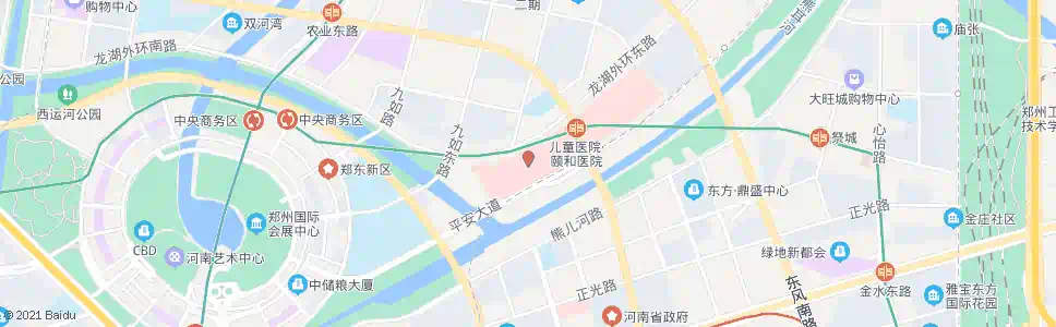 郑州龙湖外环东路农业东路(郑州人民医院颐和医)_公交站地图_郑州公交_妙搜公交查询2024