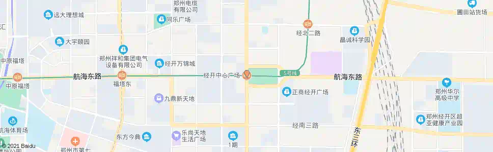 郑州经济开发区中心广场_公交站地图_郑州公交_妙搜公交查询2024