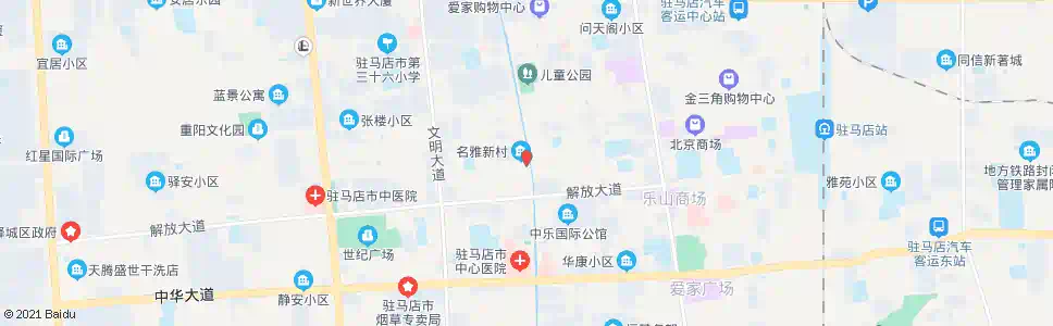 驻马店电力医院路口_公交站地图_驻马店公交_妙搜公交查询2024