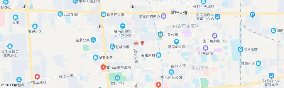 驻马店天龙市场北门_公交站地图_驻马店公交_妙搜公交查询2024