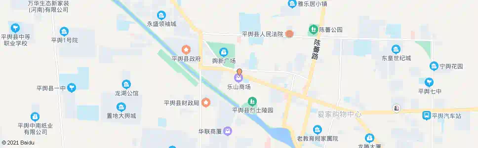 驻马店乐山商场_公交站地图_驻马店公交_妙搜公交查询2024