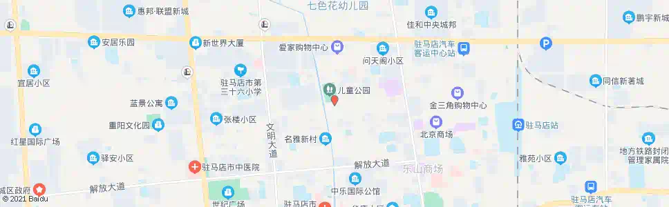 驻马店儿童公园_公交站地图_驻马店公交_妙搜公交查询2024