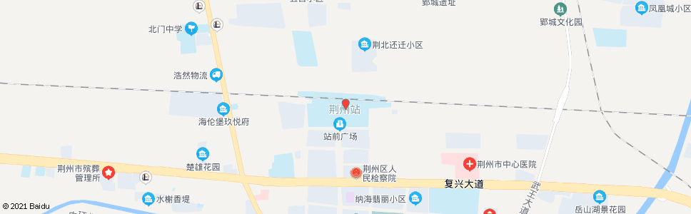 荆州扬场_公交站地图_荆州公交_妙搜公交查询2024