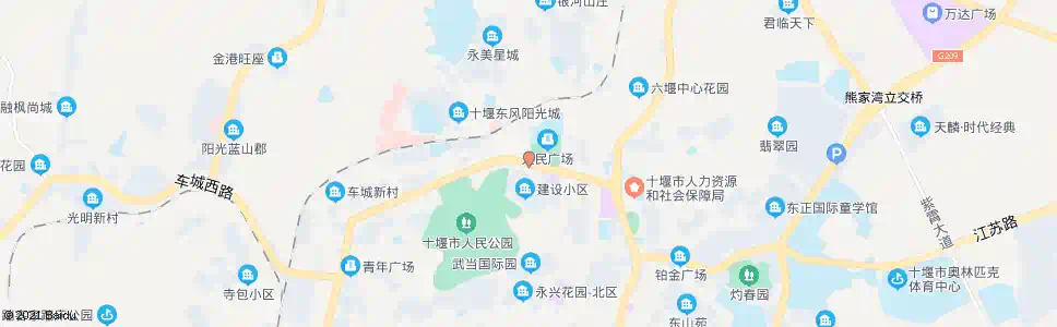 十堰人民广场_公交站地图_十堰公交_妙搜公交查询2024