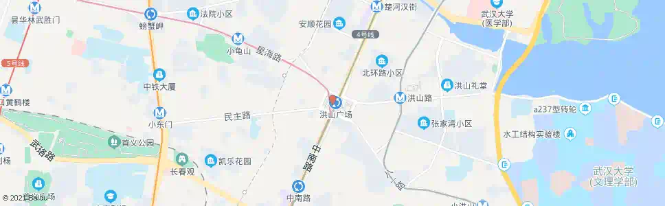 武汉体育馆路地铁洪山广场站_公交站地图_武汉公交_妙搜公交查询2024