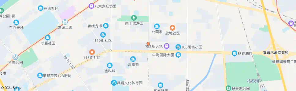 武汉友谊大道112街坊_公交站地图_武汉公交_妙搜公交查询2024