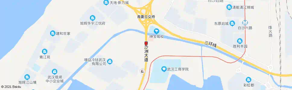 武汉白沙洲大道农产品市场_公交站地图_武汉公交_妙搜公交查询2024