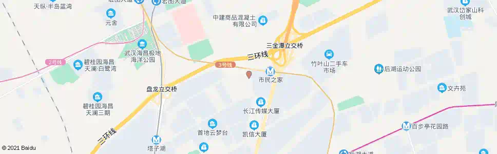 武汉健身路武汉市民之家_公交站地图_武汉公交_妙搜公交查询2024