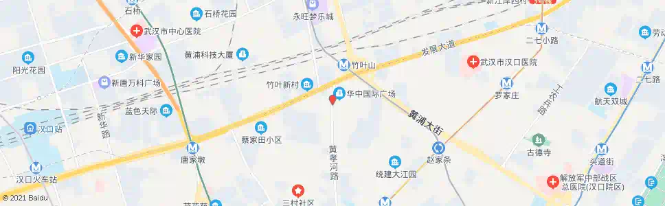 武汉黄孝河路竹叶山_公交站地图_武汉公交_妙搜公交查询2024