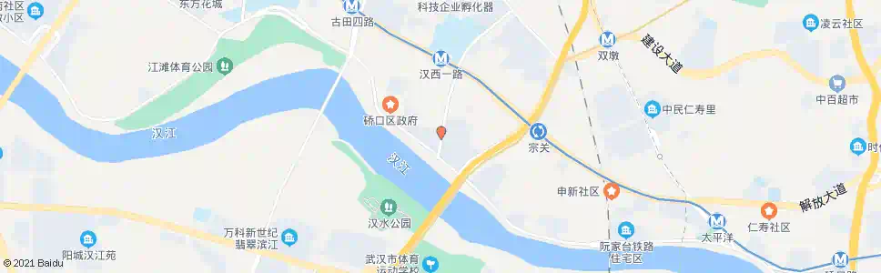 武汉汉西一路沿河大道口_公交站地图_武汉公交_妙搜公交查询2024