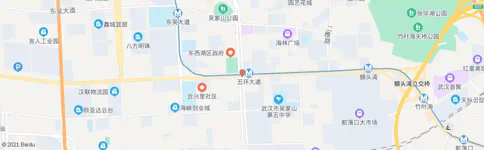 武汉东西湖大道临空港大道_公交站地图_武汉公交_妙搜公交查询2024